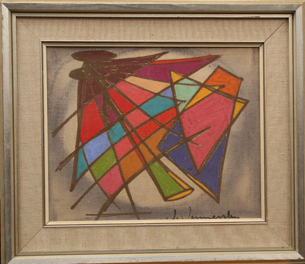 VALDEMAR VENNERSTEN. olja på pannå, komposition, signerad V Vennersten. — Paintings — Limhamns Auktionsbyrå
