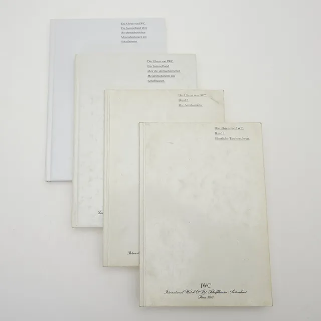 IWC. Konvolut Sammelbände, 'Die Uhren von IWC', 1982-1997, Schaffhausen, Schweiz. (4).