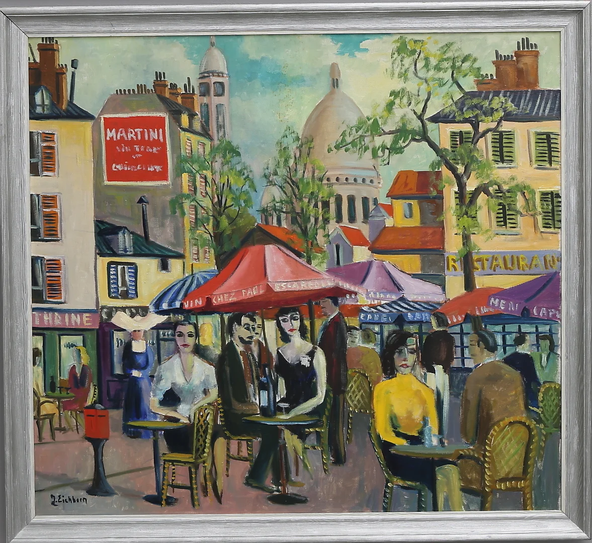 JACK EICHBORN. Olja på duk, motiv från Paris, signerad J Eichborn. — Paintings — Crafoord Auktioner Lund