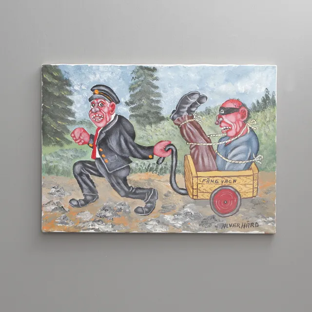 ALVAR HÅRD. OLJA på duk, signerad.