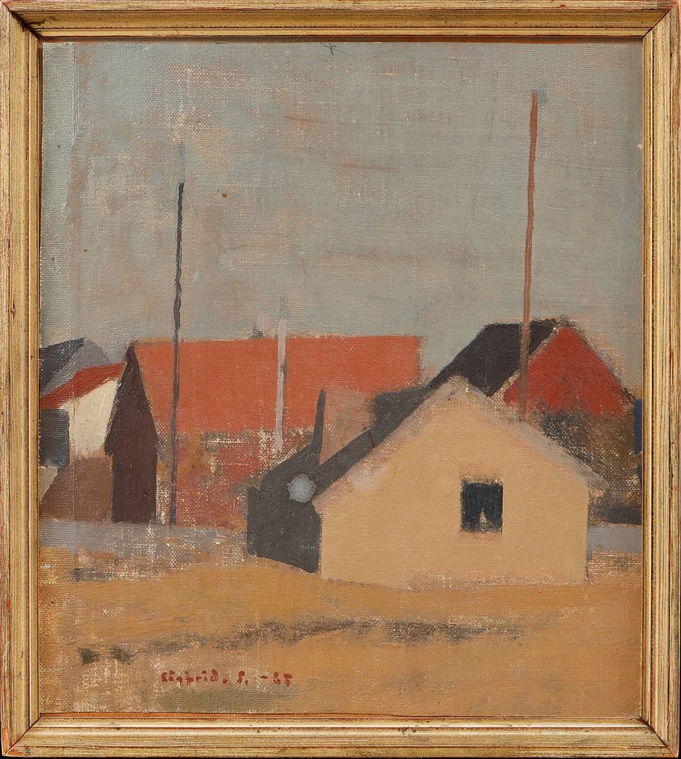 SIGFRID SÖDERGREN. Olja på duk uppfodrad på pannå, signerad. — Paintings — Göteborgs Auktionsverk