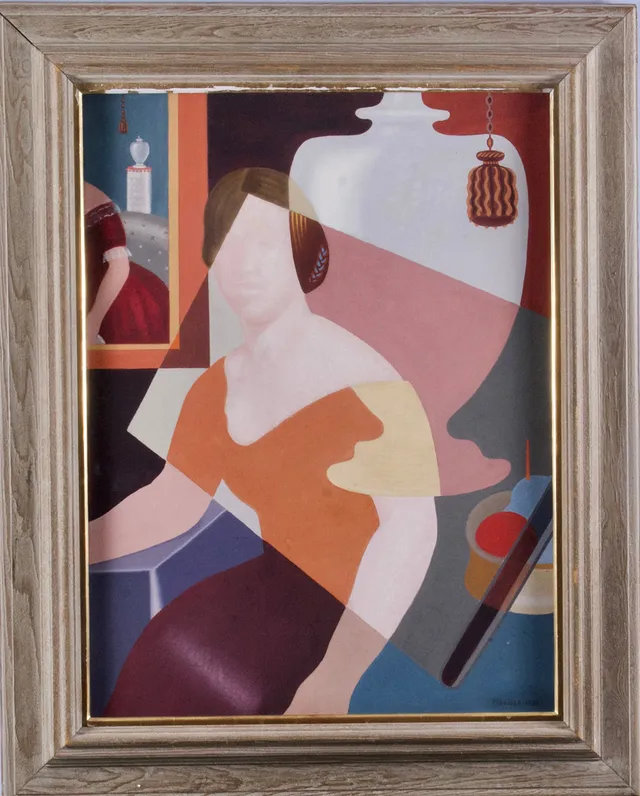 STELLAN MÖRNER. "Porträtt i albumet" (Porträtt av Moussia), olja på duk, signerad och daterad 1930.