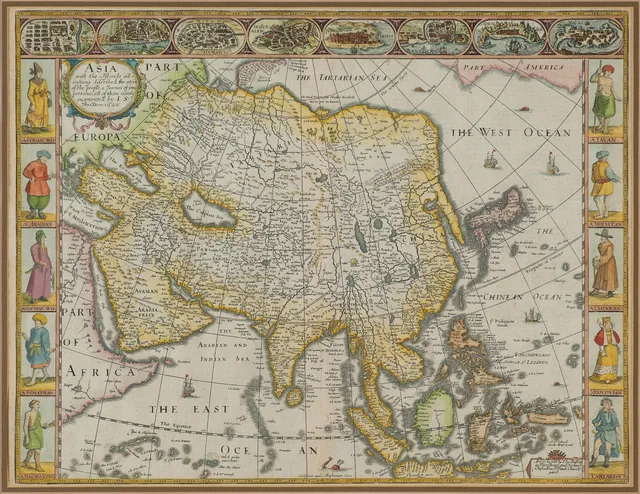 Speed, John — "Asia with the Islands adioying described…” LONDON (1626 – 1627 – c. 1650) - 1676