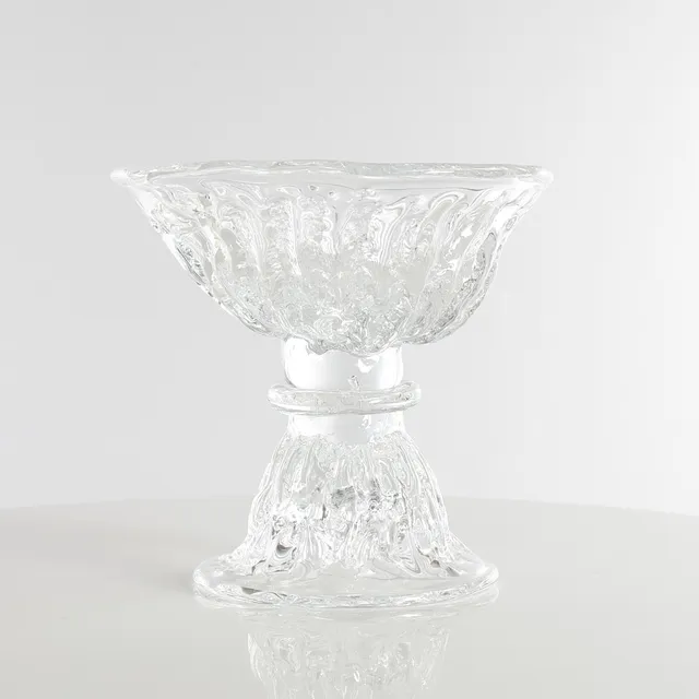 PER LÜTKEN (F. 1916, D. 1998). Opsats, våd lerform, unika, Holmegaard Glasværk, Danmark.