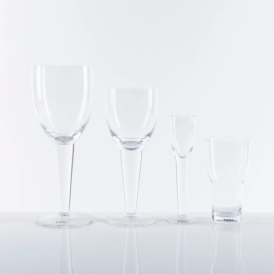 LISELOTTE HENRIKSEN. Glasservis, 27 delar, "Select", Boda Nova. — Tableware — Auktionshuset Kolonn