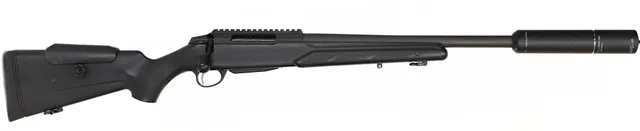 KULGEVÄR MED LJUDDÄMPARE, finskt, Repeter, fabrikat Tikka, modell T3 Tactical, kaliber .308W, tillv.nr K16336, se-nr SE2974313.