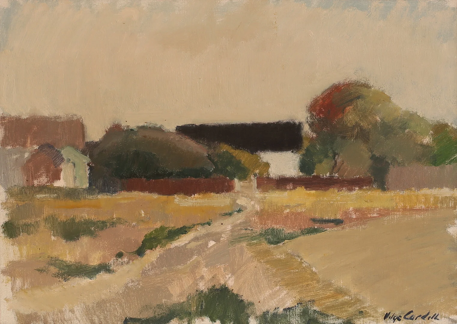 HELGE CARDELL. Olja på duk, signerad. — Paintings — RA Auktionsverket Norrköping