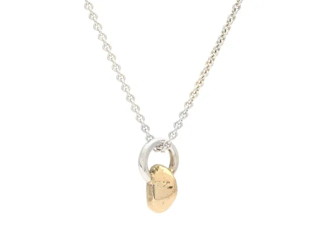 MURKY, hänge med kedja, sterlingsilver/14K guld, längd 60 cm, vikt 9,3 g, ej stämplad Murky, etui.