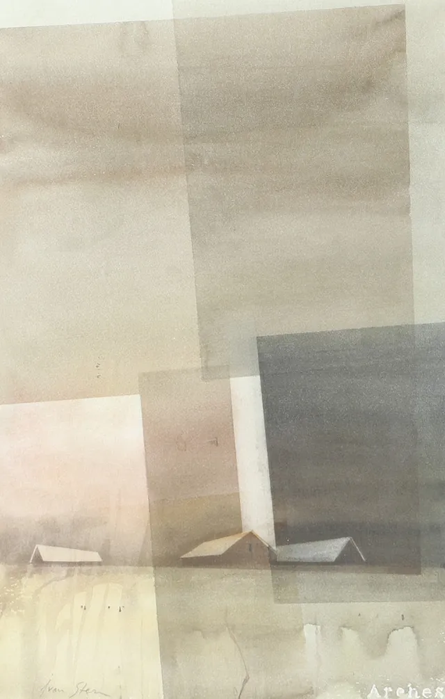 IVAN STERN. "Arehes", akvarell, signerad.