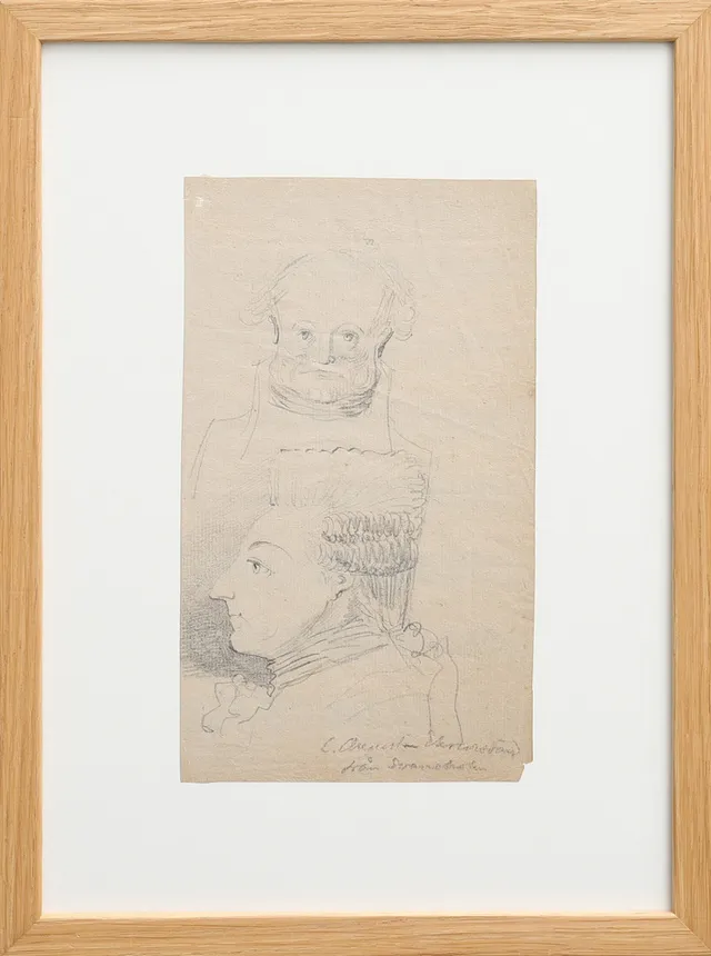 CARL AUGUST EHRENSVÄRD. PORTRÄTTSTUDIER.