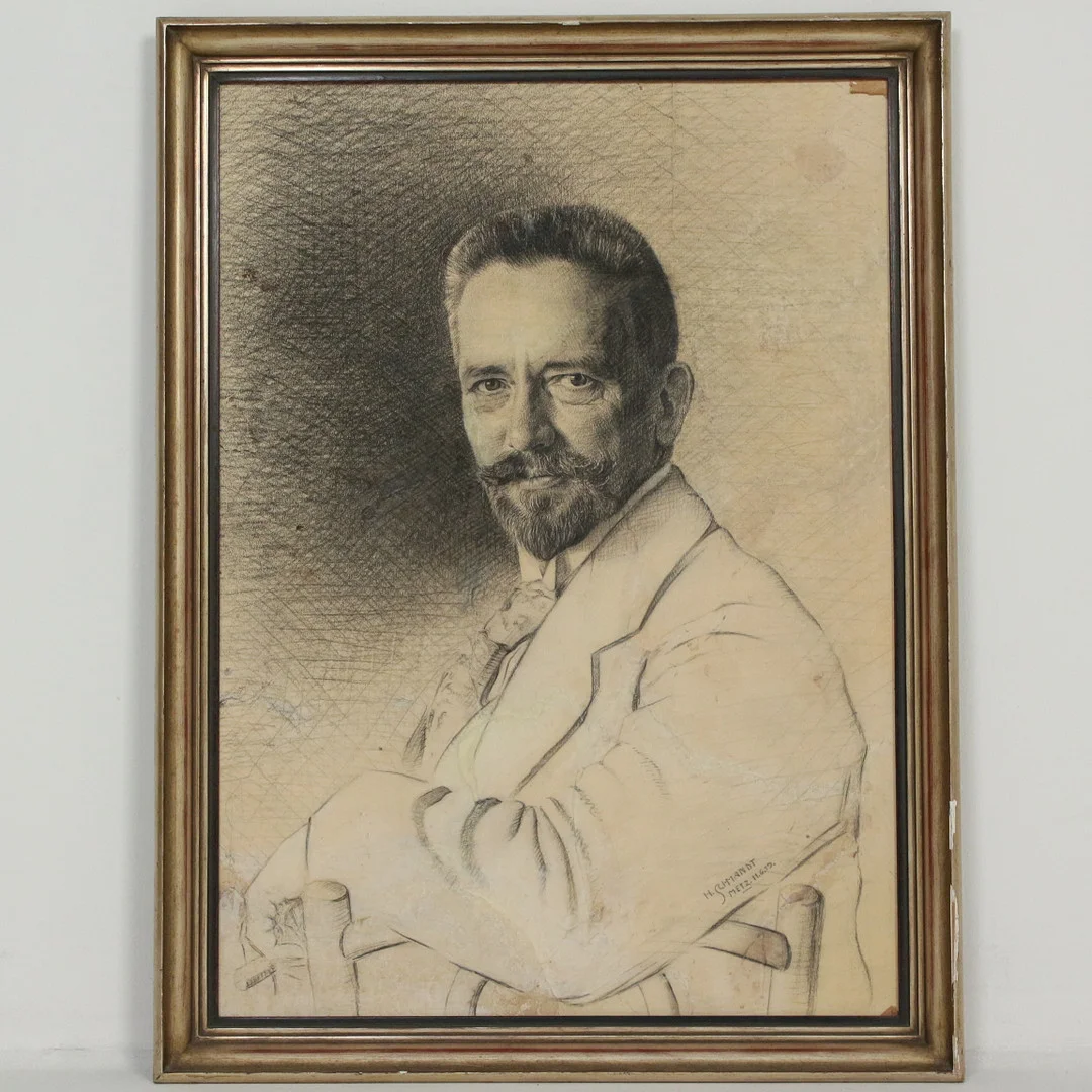 H. Schmandt. 'Portrait', Mischtechnik. — Drawings — Stockholms Auktionsverk Düsseldorf/Neuss