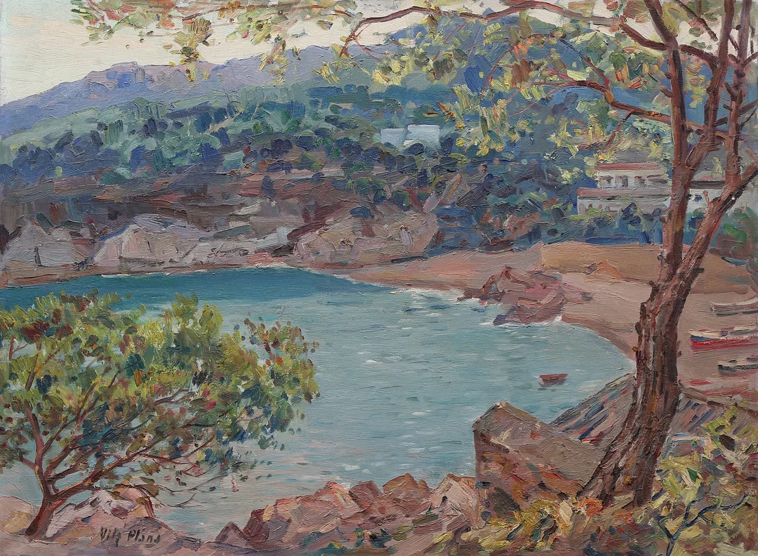 FRANCESC VILA I PLANA. Beach. — Paintings — Balclis