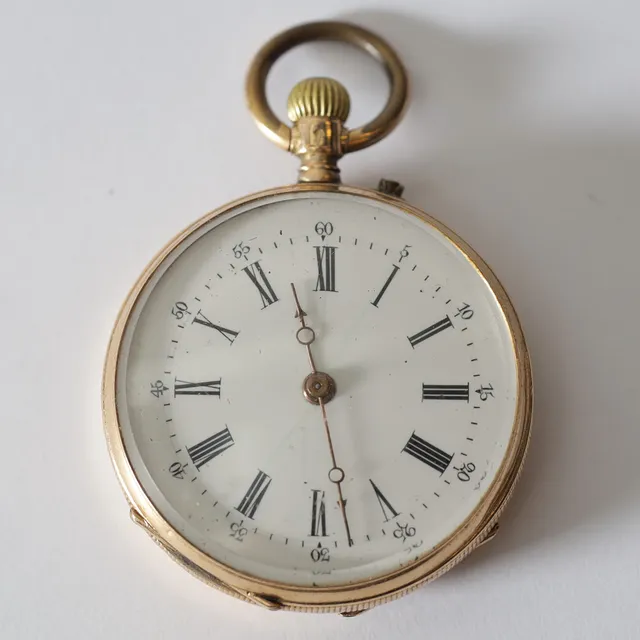 FICKUR, s.k. "Mormorsur", 14K guld, 1900-talets början. Totalvikt ca 26,7 gram.