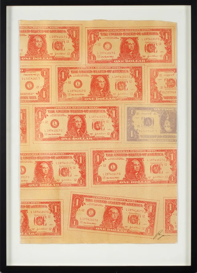 RICHARD RYAN. Dollar, seriegrafi, signerad.