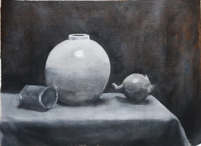 LEILA LAGRÉN. "Still life", olja på linneduk, signerad samt daterad 2026.