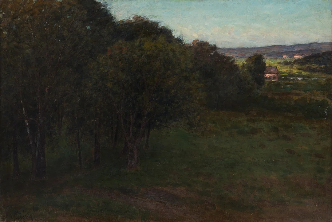 PER EKSTRÖM. Vy över grönskade landskap. — Paintings — Stockholms Auktionsverk Fine Art