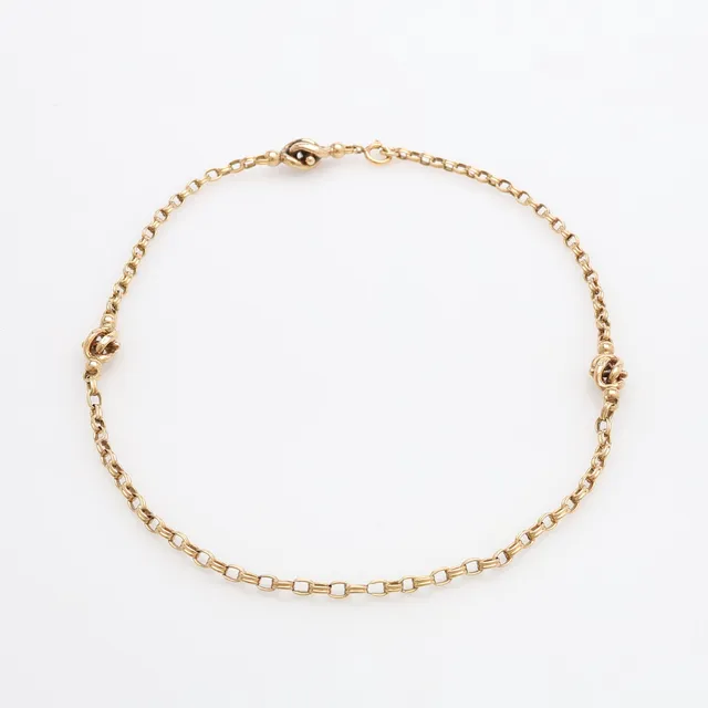 COLLIER, 18K GULD, GUSTAF DAHLGREN, MALMÖ, 1974, VIKT CA 13,3 GRAM.