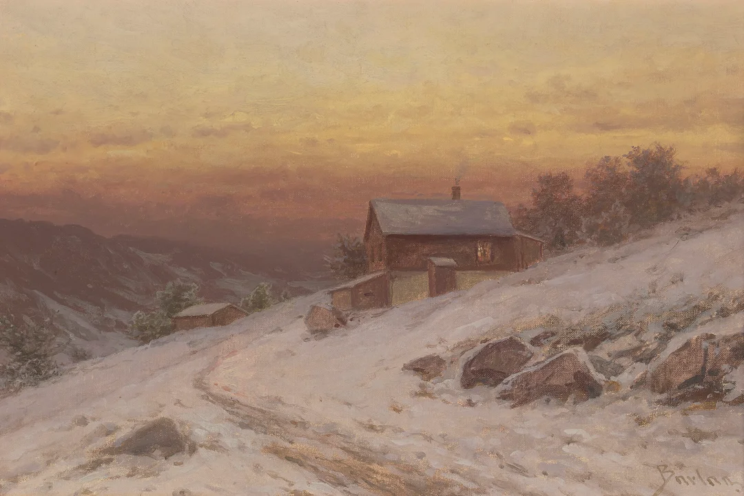 Barlag, Philip — Vinteridyll — Kunst/Maleri — Blomqvist
