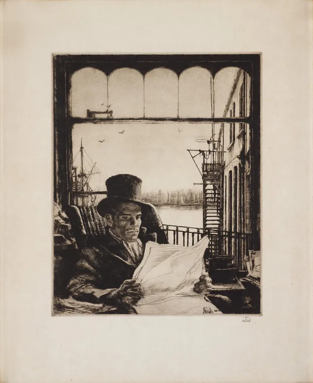 Axel Fridell, "Mr Simmons" (Tidningsläsaren).