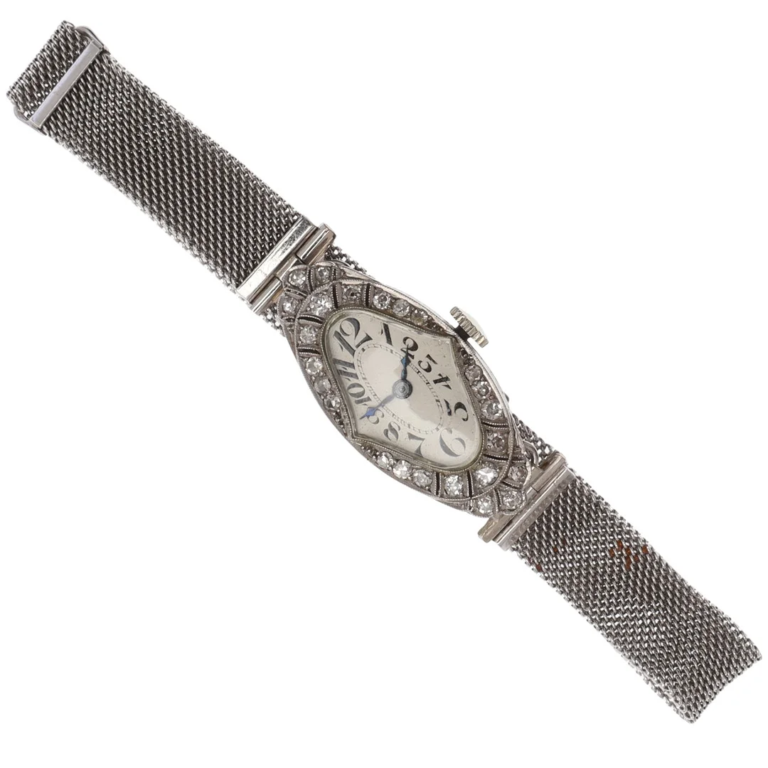 AN ART DECO LADY'S DIAMOND COCKTAIL WRISTWATCH. — Wristwatches — Lawrences Auctioneers