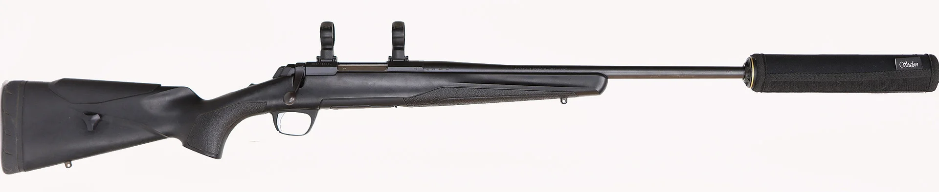 312. KULGEVÄR MED LJUDDÄMPARE, japansk, Repeter, fabrikat Browning, modell X-Bolt, kaliber .308W, tillv.nr 55311ZR354, se-nr SE3052908. — Rifles — Walter Borg