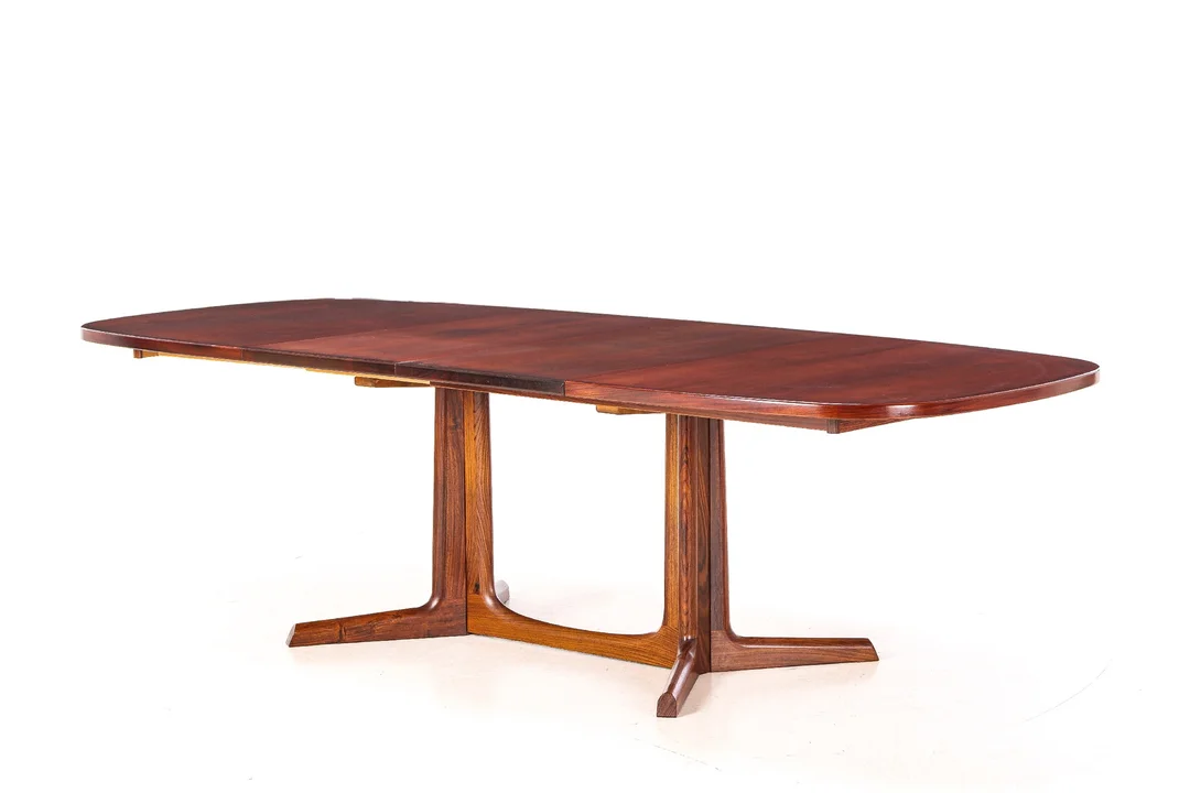 Niels Otto Møller for Gudme Møbelfabrik. Rosewood dining table with extension (3) — Furniture/Dining tables, dining room furniture — Lauritz