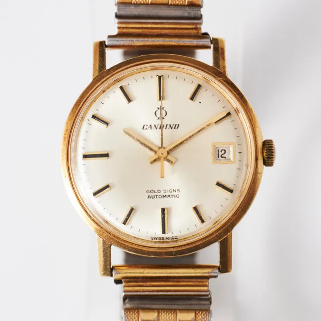 CANDINO, armbandsur, Gold Signs, 14 k guld, 1970-tal.