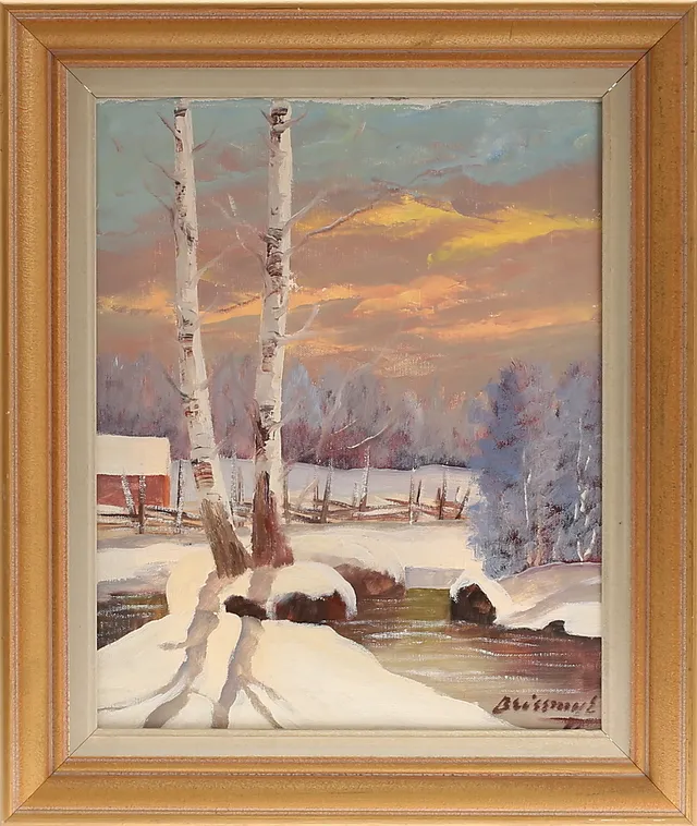 EINAR BRISSMYR. Olja på duk, signerad.