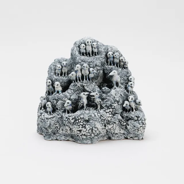 ASTRID ANDERBERG. Skulptur, stengods, signerad.