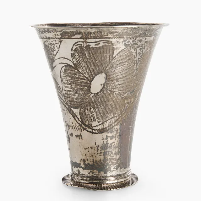 LORENZ GEORG WEIS (verksam 1791-1829). Bägare, silver, Norrköping 1809. Gustaviansk.