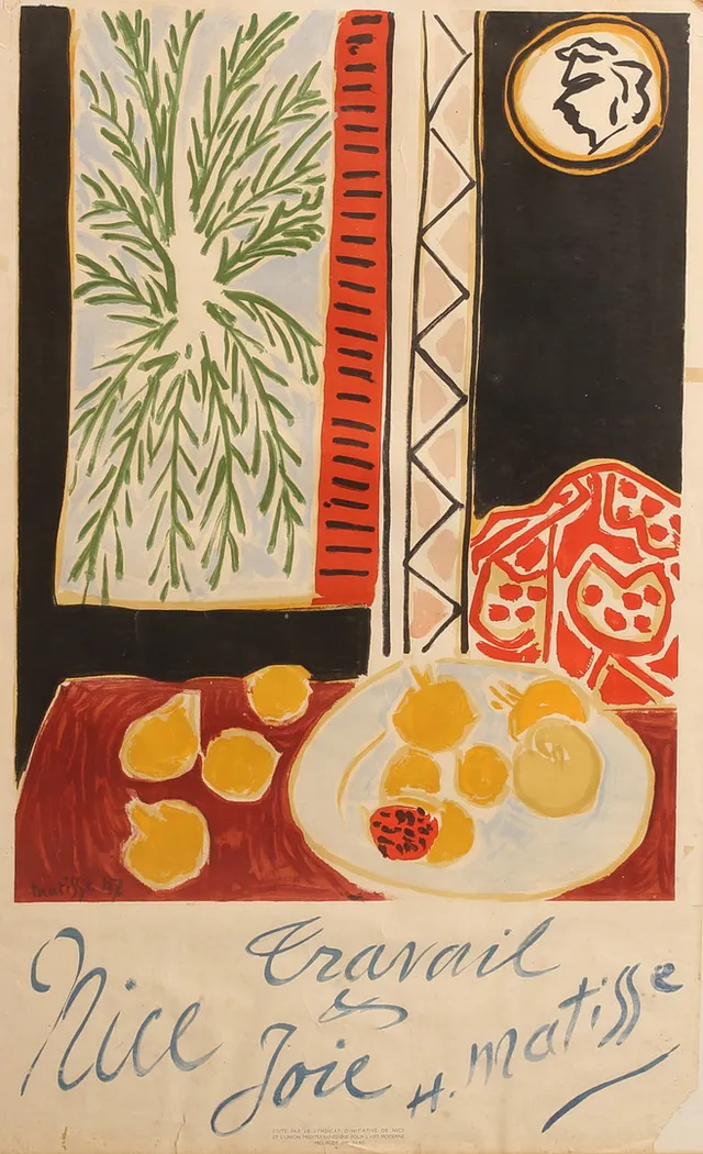 HENRI MATISSE. Affisch, Mourlot, Paris.