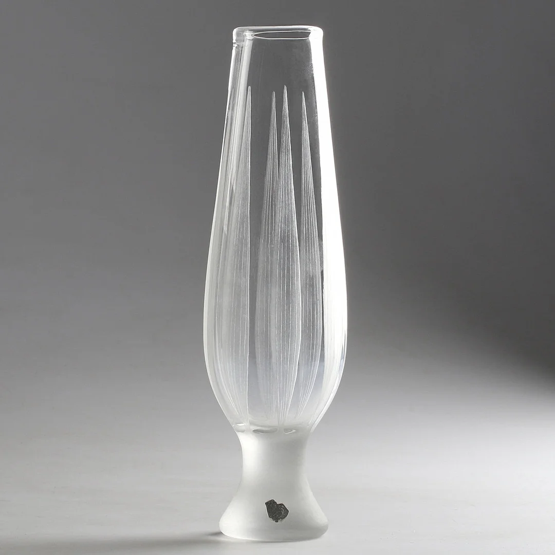 SVEN PALMQVIST. Vas, glas, etsad/slipad dekor, Orrefors. — Art glass — Stadsauktion Sundsvall
