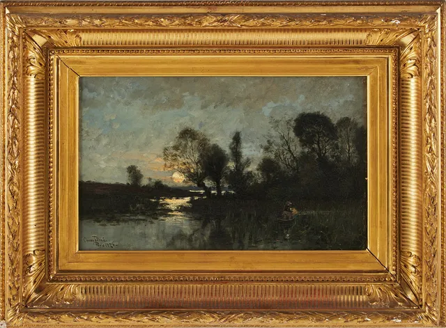 OSCAR TÖRNÅ (1842-1894). Motiv från Frankrike, olja på duk, signerad, daterad 1876.
