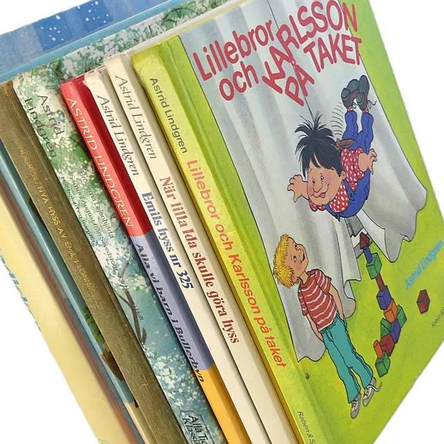 ASTRID LINDGREN. barnböcker, 8 st.