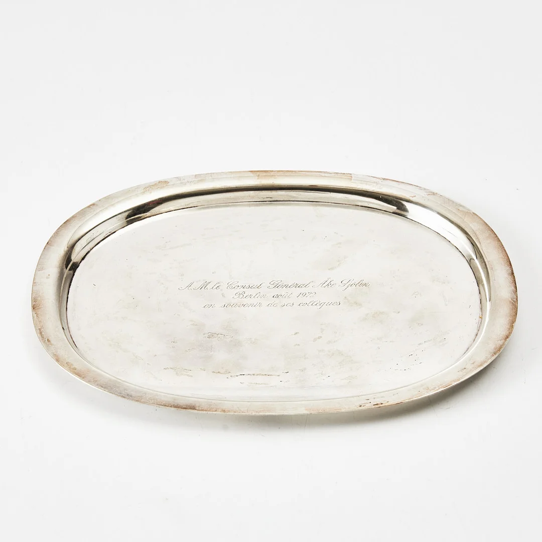 PIET HEIN. Bricka, sterlingsilver, Georg Jensen, Köpenhamn efter 1945. Design nr 1146 A. — Silver — Stockholms Auktionsverk Magasin 5