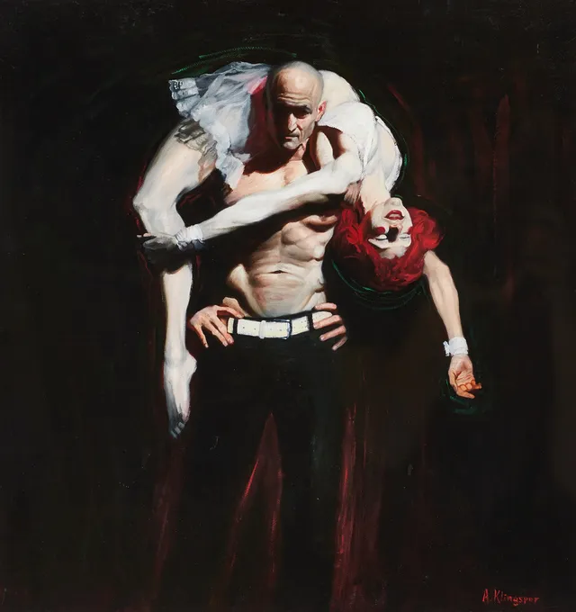 ALEXANDER KLINGSPOR (född 1977). "Return Of The Puppetmaster", signerad i trycket, grafiskt tryck.