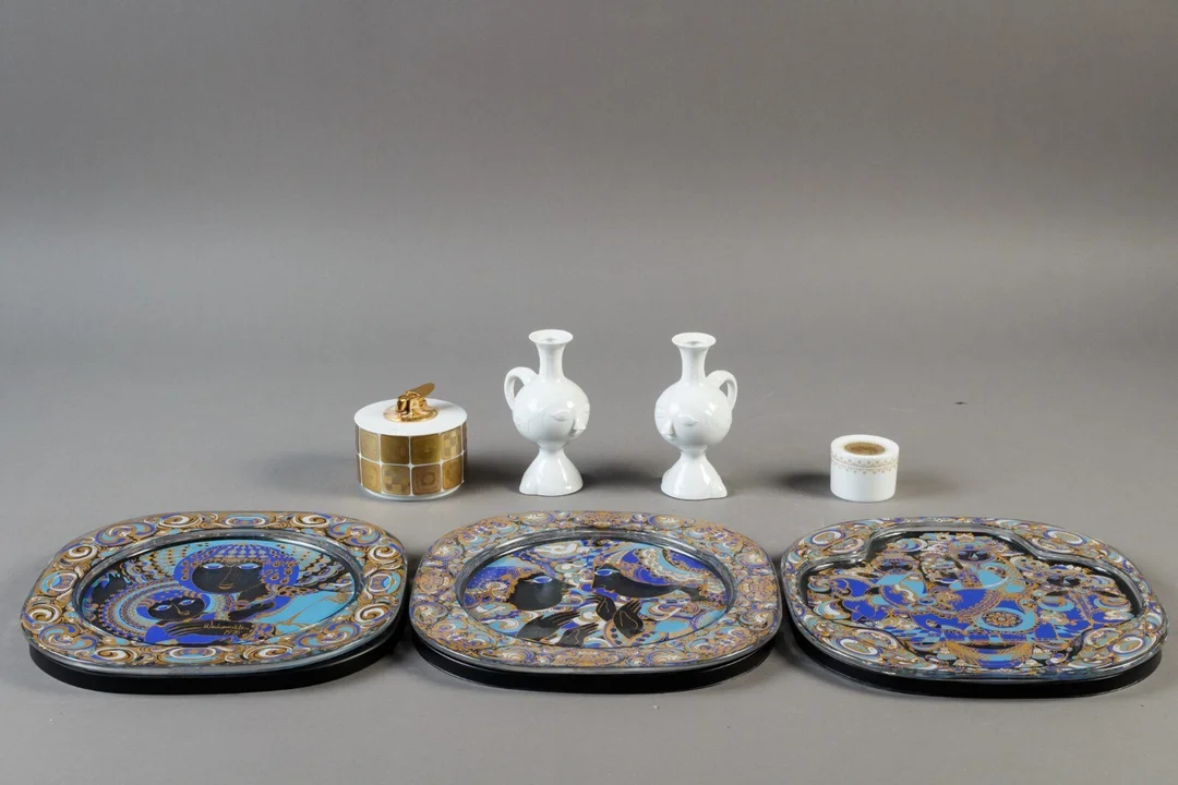 Rosenthal. Bjørn Wiinblad. Stager platter mm (7) — Glass, porcelain and ceramics/Vases, bowls, dishes — Lauritz