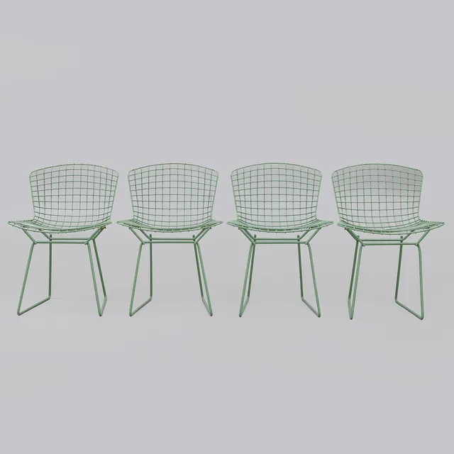 HARRY BERTOIA. Stolar, 4 st, "Side Chair", modell 420, Knoll, design 1952.