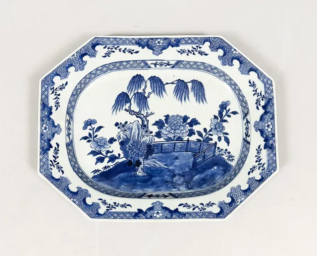 STEKFAT, porslin, Kina, 17/1800-tal.