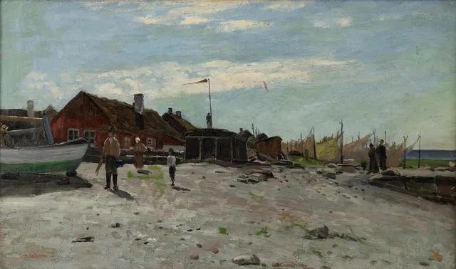 Carl Skånberg, Fiskeläge.