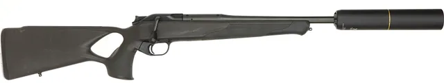 KULGEVÄR MED LJUDDÄMPARE, fabrikat Blaser, modell R8 Success, kaliber .308W, tillv.nr RR039876, se-nr SE2870673.