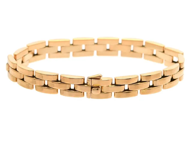 CARTIER, armband, 18K guld, Maillon Panthére Bracelet, ref nr 651437, längd 18,5 cm, vikt 40,8 g, etui.