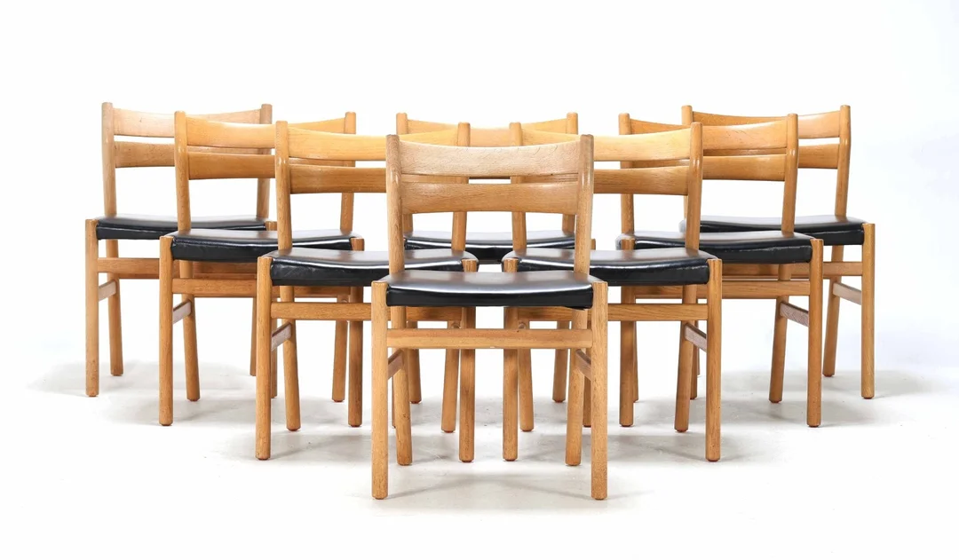 Børge Mogensen. A set of eight chairs, model BM1 (8) — Furniture/Chairs — Lauritz