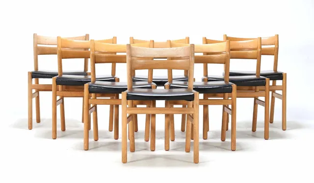Børge Mogensen. A set of eight chairs, model BM1 (8)