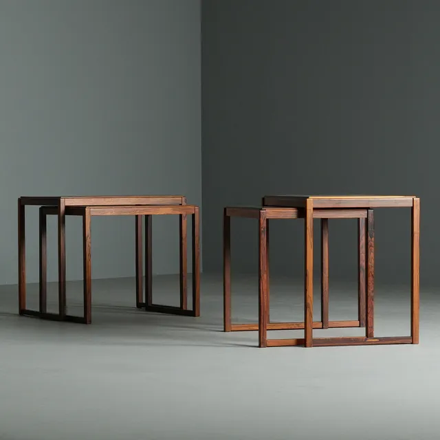 KARIN MOBRING (1927 2005). Satsbord, 2 par, "Lago", IKEA, jakaranda, 1960-tal.