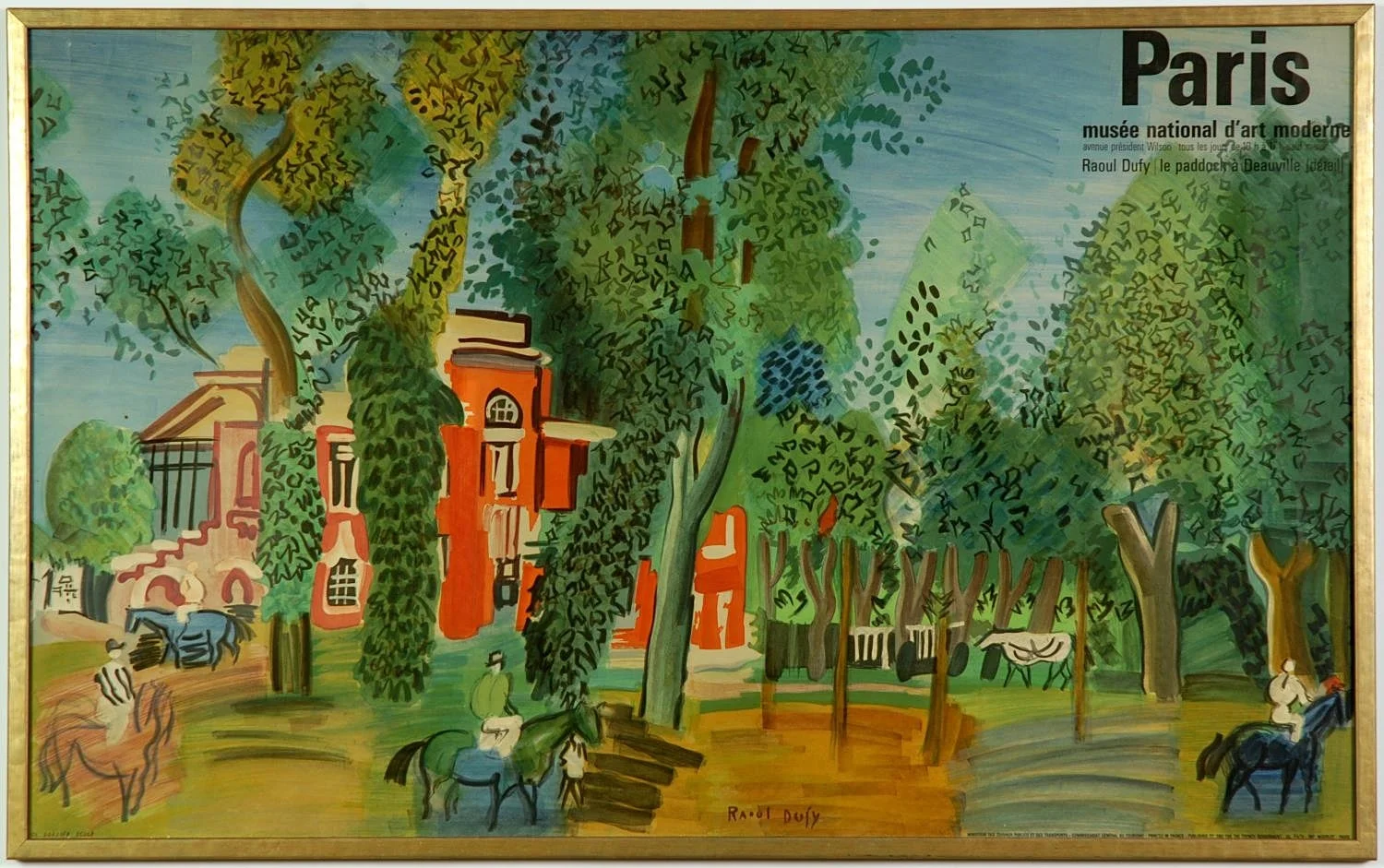 RAOUL DUFY (1877-1953). LA PADDOCK A DEAUVILLE. — Engravings & Prints — Lots Road Auctions