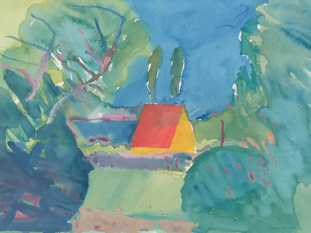 Wold, Roar — "Poppelhuset" Nord-Sjælland, 1985 — Kunst/Øvrig billedkunst — Blomqvist