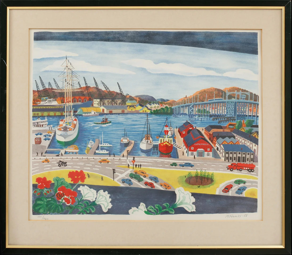 MONA HUSS WALIN. "Lilla bommen" Färglitografi, signerad och numrerad100/460. — Engravings & Prints — Göteborgs Auktionsverk