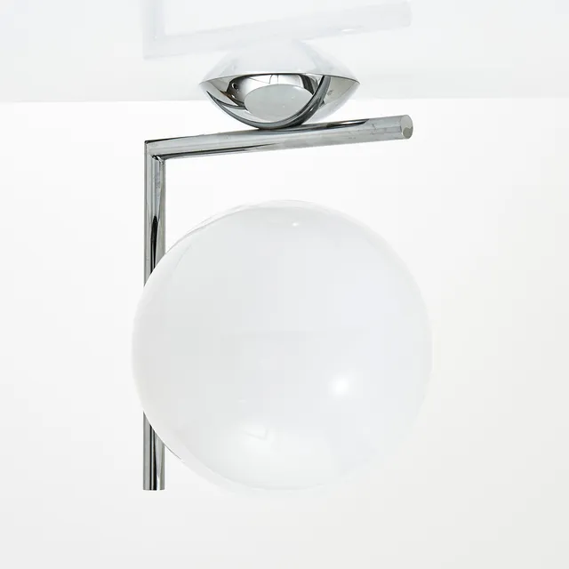 MICHAEL ANASTASSIADES. Flos, "IC Lights Ceiling/Wall 1", formgiven 2014, opalglas kupa, kromat metall.