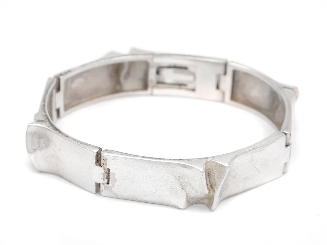 LAPPONIA, armband, sterlingsilver, design Björn Weckström, Finland 1972, längd ca 18 cm, vikt 45,7 g. — Smycken/Armband — Kaplans